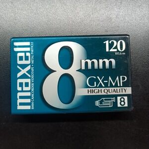 Maxell 8mm GX-MP High Quality 120 Camcorder Video‎ Cassette Tape Sealed